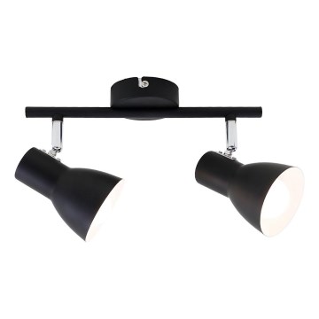 Briloner 10698891 - Foco 2xE14/25W/230V preto