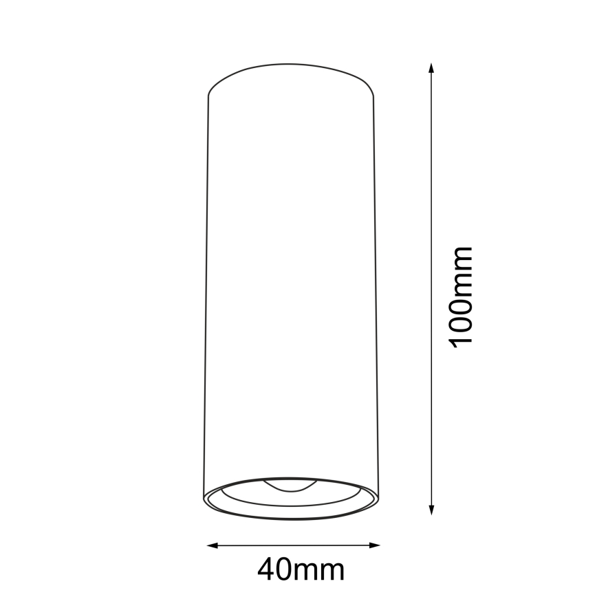 Brosline - Luminária spot 1xGU10/4W/230V branca