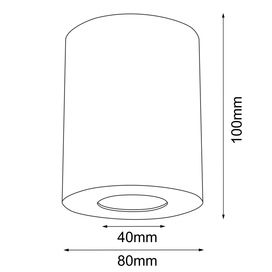 Brosline - Spot para casa de banho 1xGU10/10W/230V IP44 branco