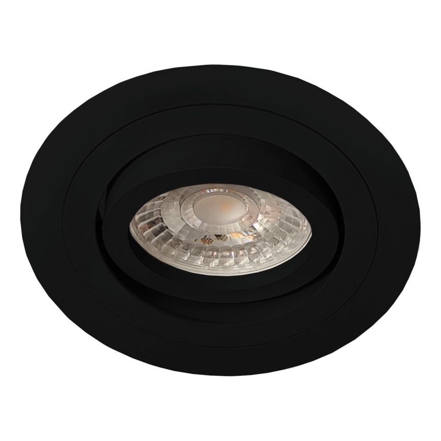 Brosline - Candeeiro de teto encastrado 1xGU10/10W/230V preto