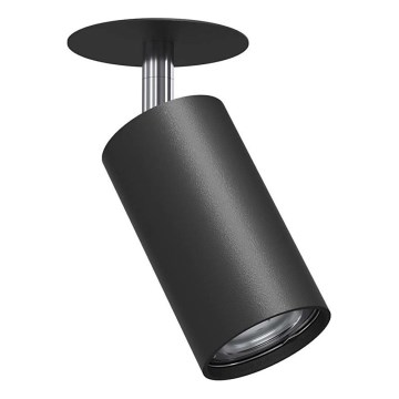 Brosline - Spot de embutir para tecto falso 1xGU10/10W/230V preto