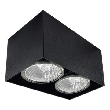 Brosline - Spot orientável 2xGU10/10W/230V preto