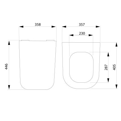 Bruckner - Assento de sanita SoftClose WALTER SLIM branco
