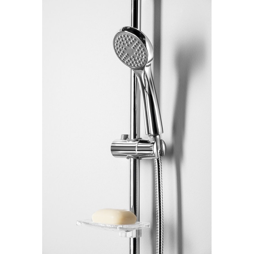 Bruckner - Conjunto de chuveiro cromado brilhante