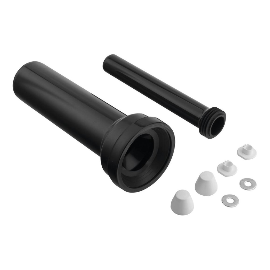 Bruckner - Conjunto de ligação para sanita suspensa 35 cm preto