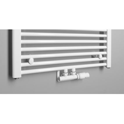 Bruckner - Conjunto de ligação termostática para ligação central WICHER branco