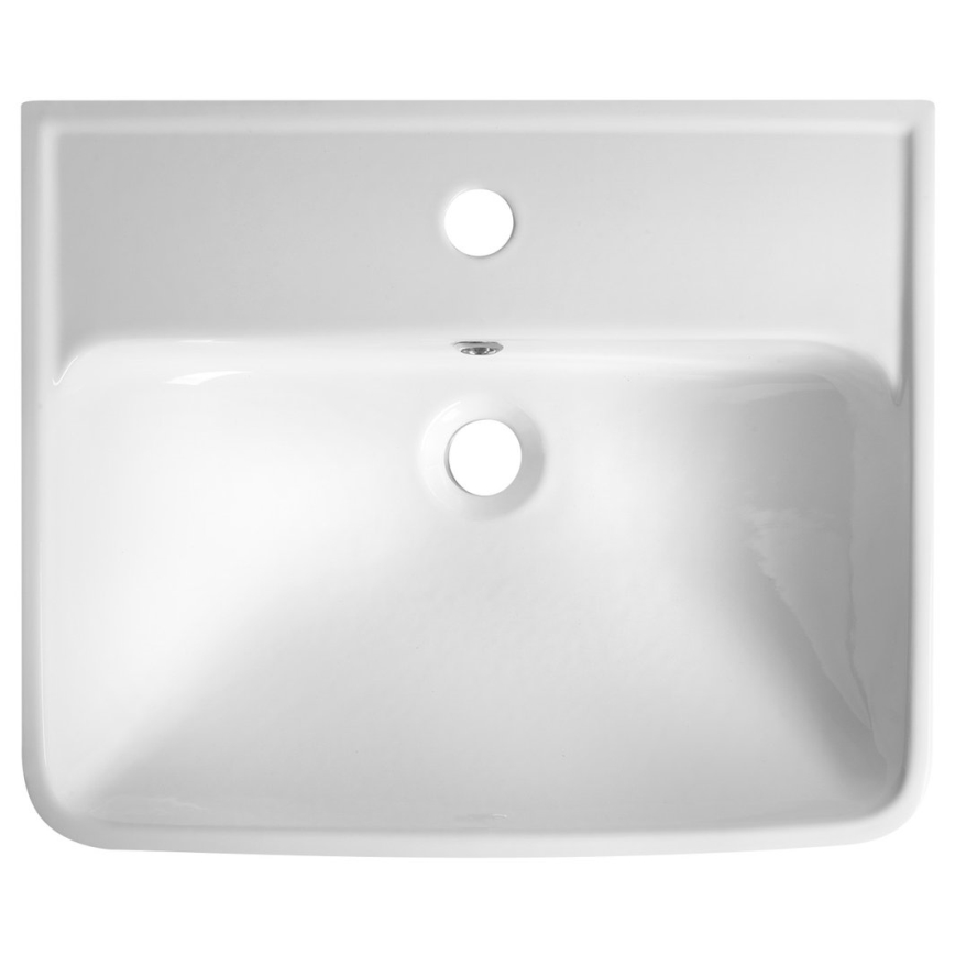 Bruckner - Lavatório embutido NEON 45x41,5 cm cerâmica/branco