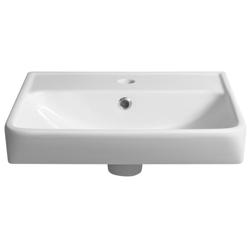 Bruckner - Lavatório embutido NEON 50x41,5 cm cerâmica/branco