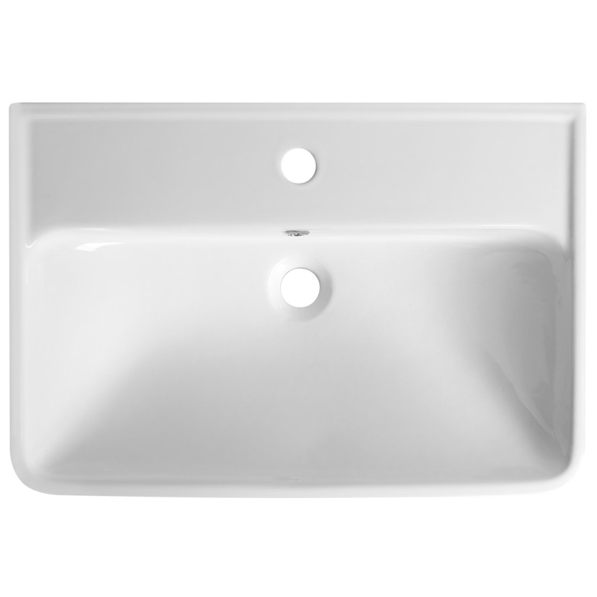 Bruckner - Lavatório embutido NEON 60x41,5 cm cerâmica/branco