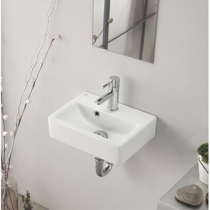 Bruckner - Lavatório NOAM 37,5x28 cm cerâmica/branco