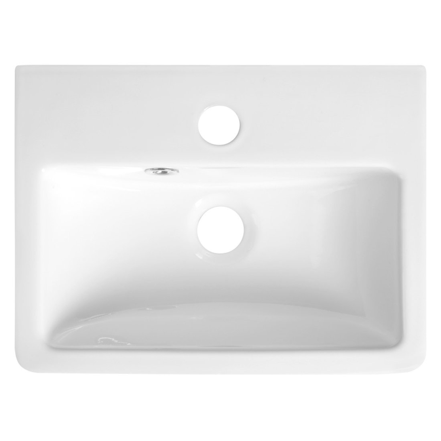 Bruckner - Lavatório NOAM 37,5x28 cm cerâmica/branco