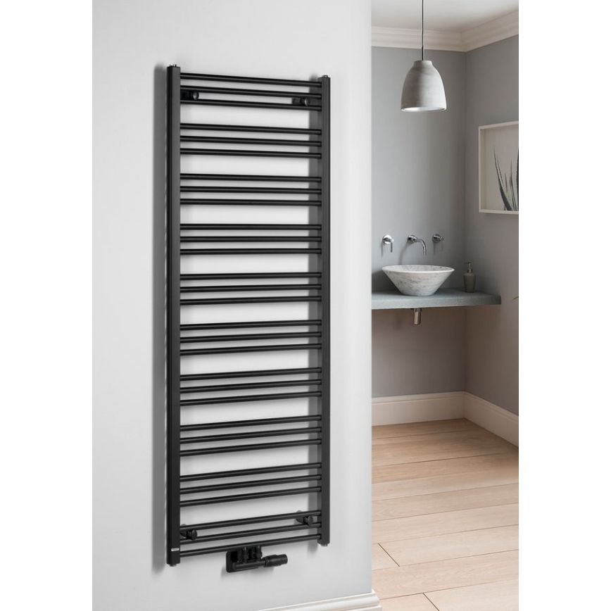 Bruckner - Radiador para casa de banho ALBRECHT 157x60 cm preto mate