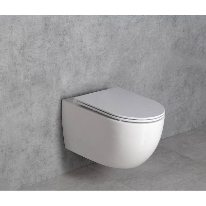 Bruckner - Sanita suspensa Vortex Rimless FULDA cerâmica/branco