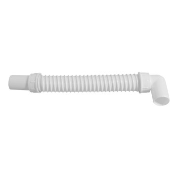 Bruckner - Tubo de ligação flexível cotovelo 80 cm branco