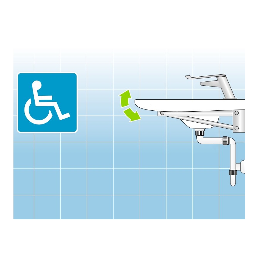 Bruckner - Válvula para lavatório mobiliário DN32 branco