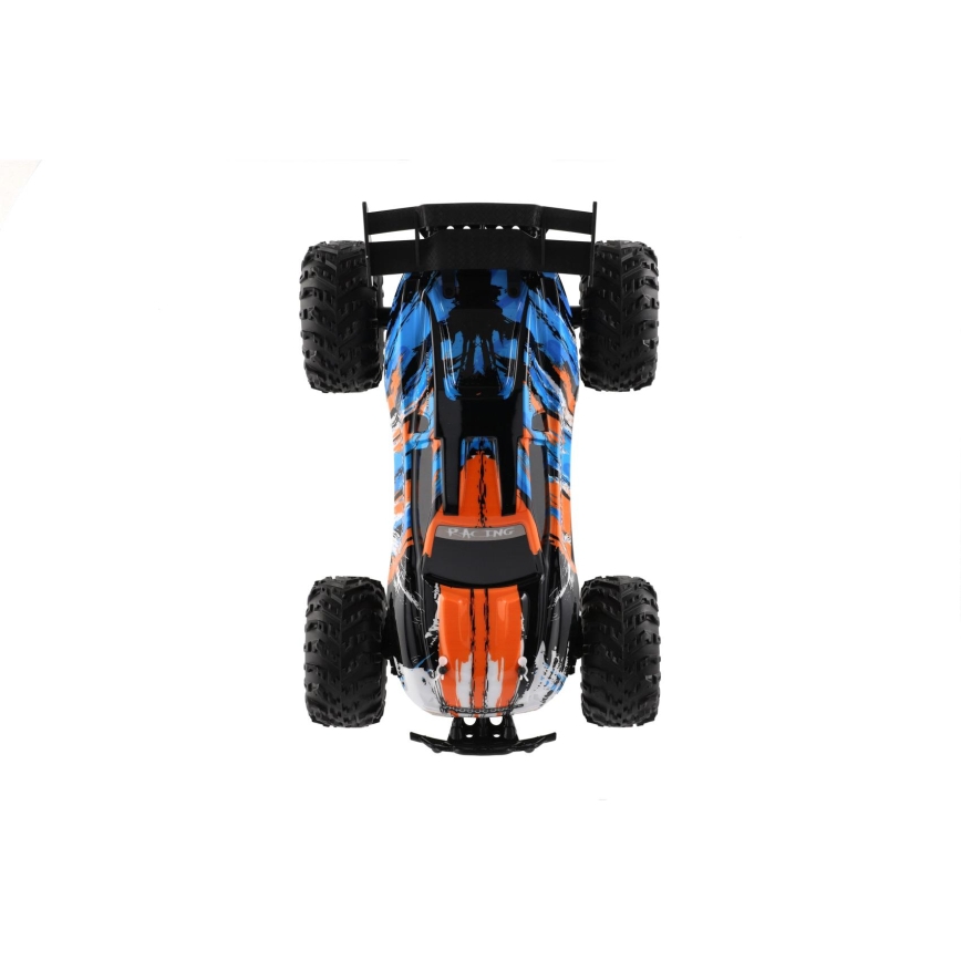 Buggy RC com controlo remoto 7,4 V/500 mAh azul/laranja