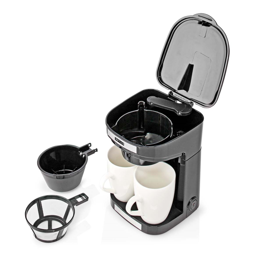 Butler - Cafeteira para duas chávenas 450W/230V preta