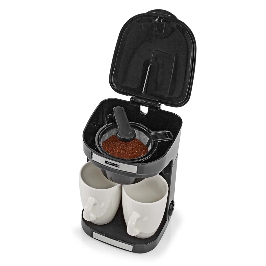 Butler - Cafeteira para duas chávenas 450W/230V preta