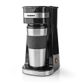Butler - Cafeteira para uma chávena 0,4 l com caneca de viagem 750W/230V inox/preto