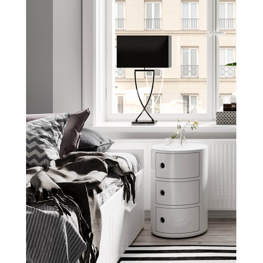 ByRydens - Candeeiro de mesa OMEGA 1xE27/5W/230V preto