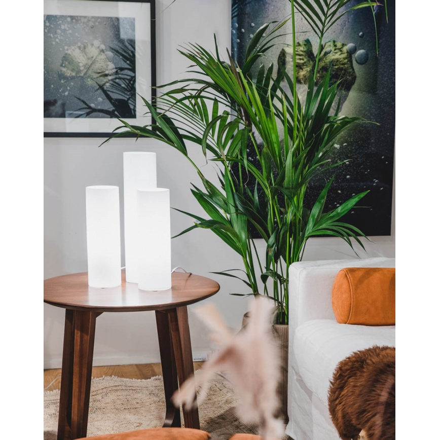 ByRydens - Candeeiro de mesa FLAKE 1xE27/8W/230V branco