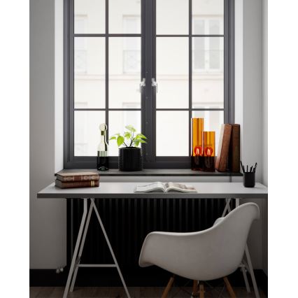 ByRydens - Candeeiro de mesa FLAKE 1xE27/8W/230V castanho/fumado