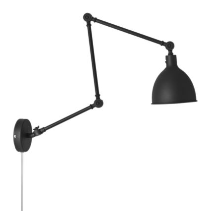 ByRydens - Candeeiro de parede BAZAR 1xE27/5W/230V preto