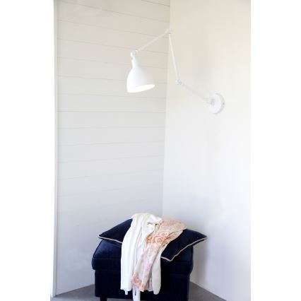 ByRydens - Candeeiro de parede BAZAR 1xE27/5W/230V branco