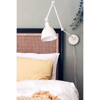 ByRydens - Candeeiro de parede com regulação BAZAR 1xE27/5W/230V branco