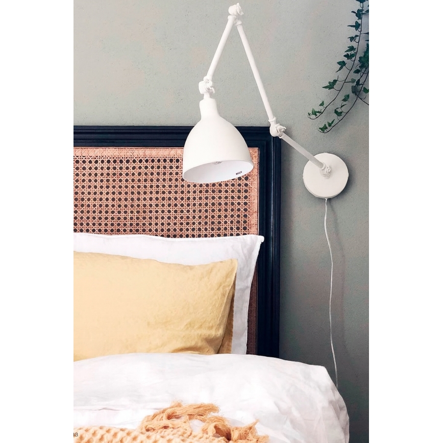 ByRydens - Candeeiro de parede com regulação BAZAR 1xE27/5W/230V branco