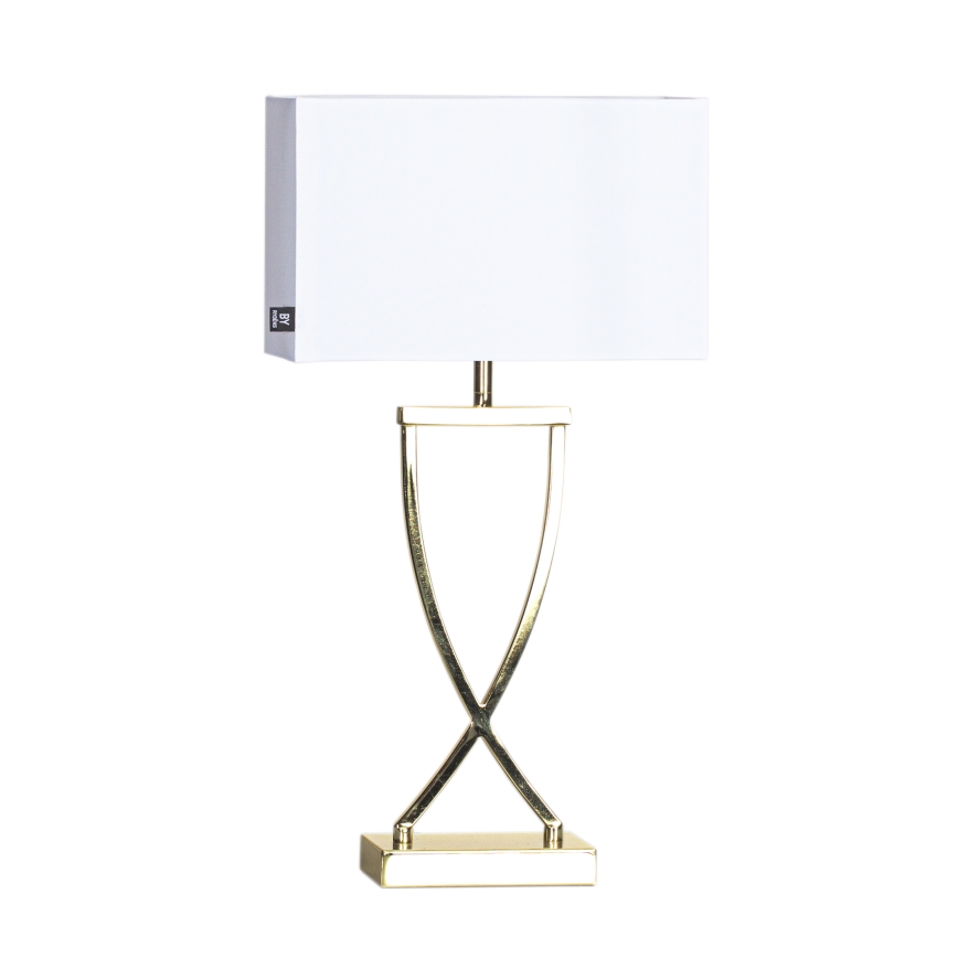 ByRydens - Candeeiro de mesa OMEGA 1xE27/5W/230V branco/dourado