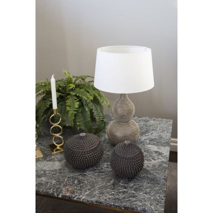 ByRydens - Candeeiro de mesa LOFTY 1xE27/5W/230V branco/prateado