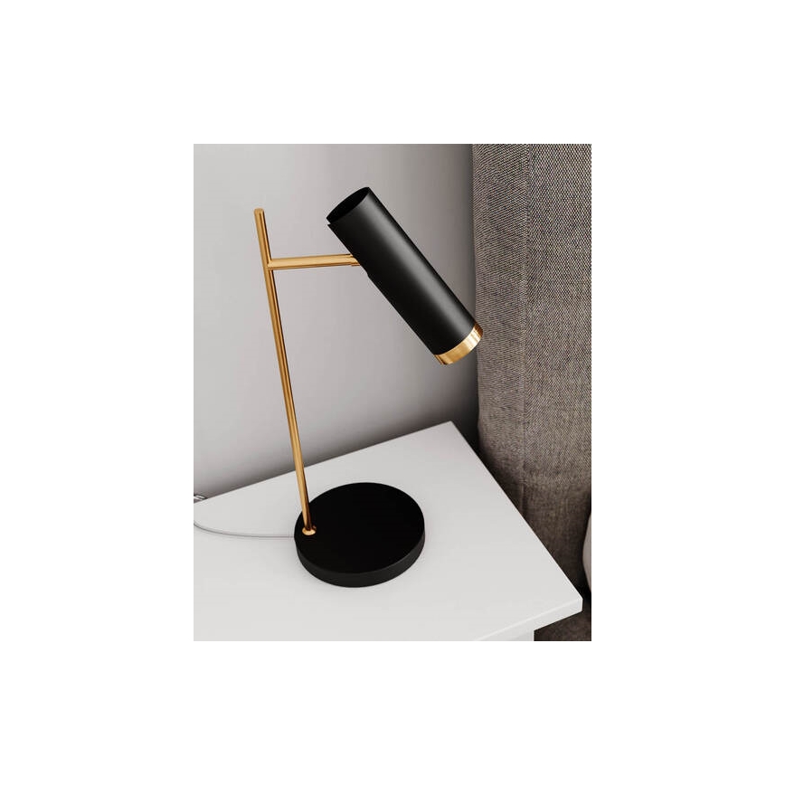 ByRydens - Lâmpada de Mesa PULS 1xGU10/7W/230V preta