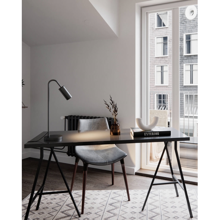 ByRydens - Candeeiro de mesa CURVE 1xGU10/7W/230V preto