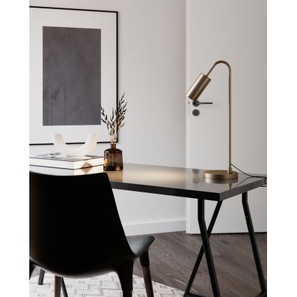 ByRydens - Candeeiro de mesa CURVE 1xGU10/7W/230V dourado