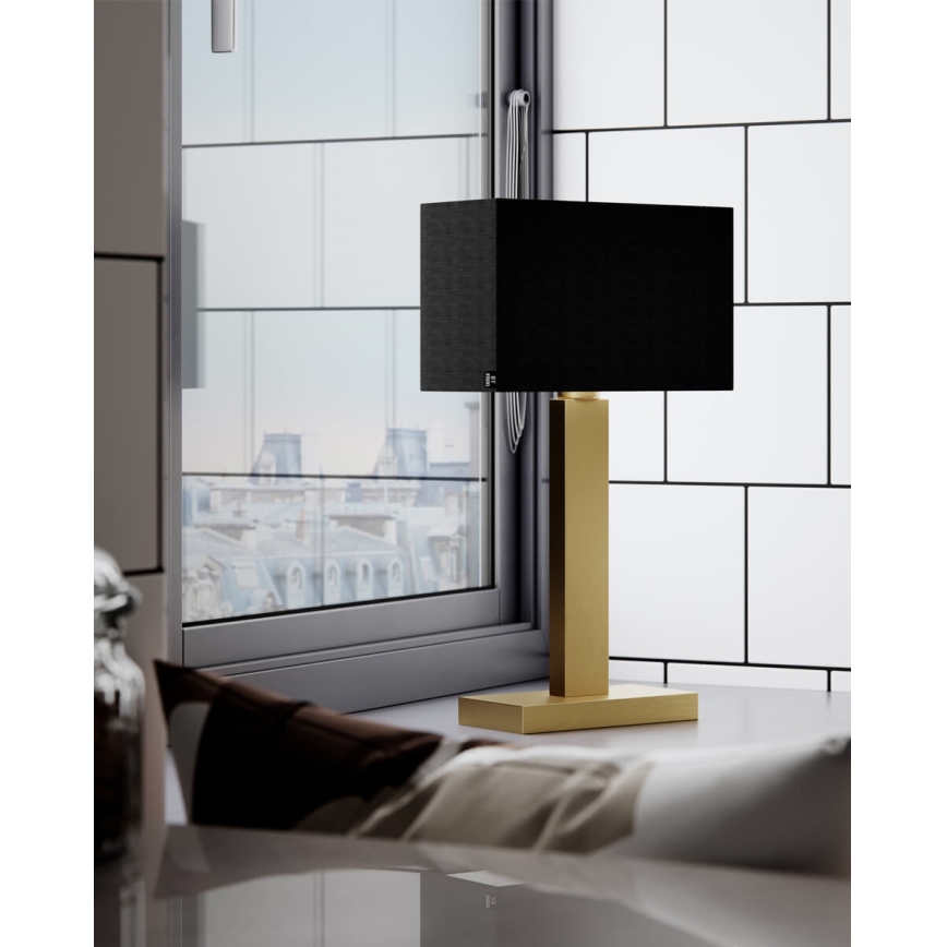 ByRydens - Candeeiro de mesa PRIME 1xE27/5W/230V preto/dourado