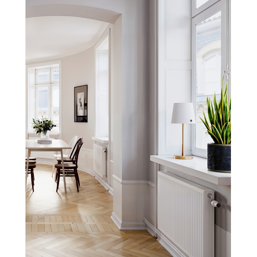 ByRydens - Candeeiro de mesa LUMI 1xE27/8W/230V branco/dourado 48,5 cm