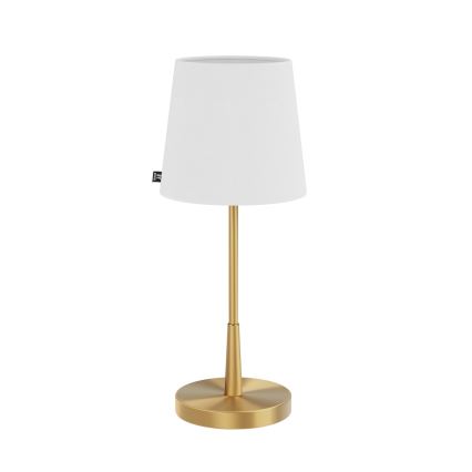 ByRydens - Candeeiro de mesa LUMI 1xE27/8W/230V branco/dourado 48,5 cm