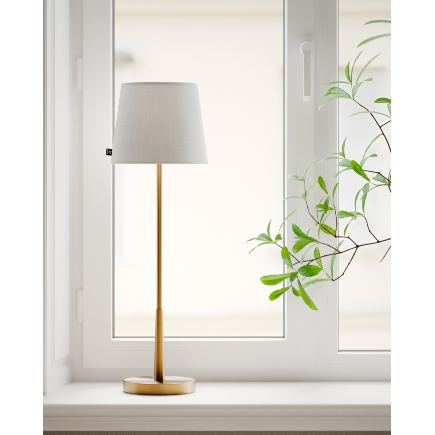 ByRydens - Candeeiro de mesa LUMI 1xE27/8W/230V branco/dourado 68,5 cm