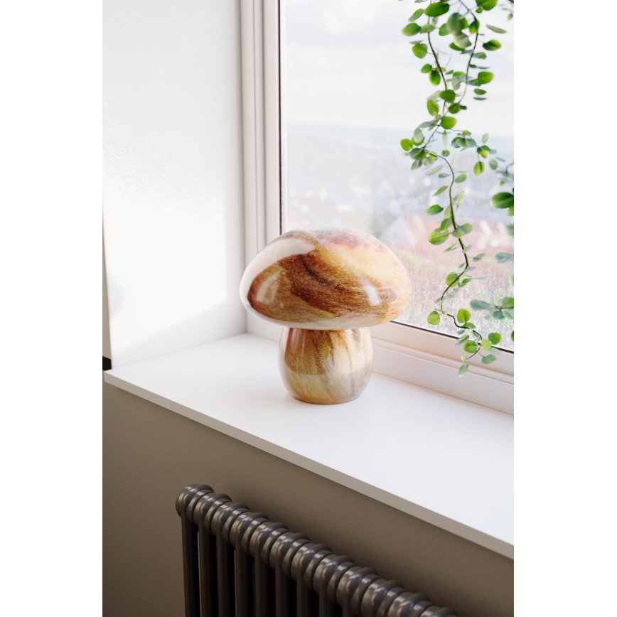 ByRydens - Candeeiro de mesa MIRA MUSHROOM 1xE27/8W/230V castanho