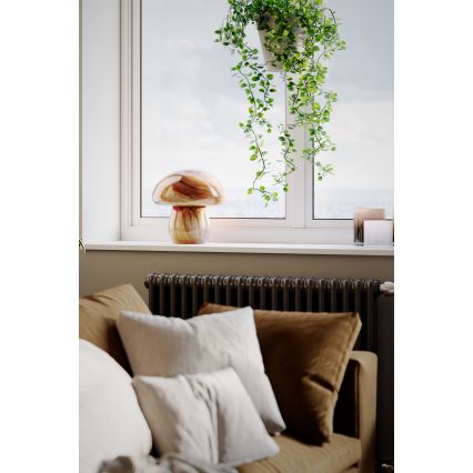 ByRydens - Candeeiro de mesa MIRA MUSHROOM 1xE27/8W/230V castanho