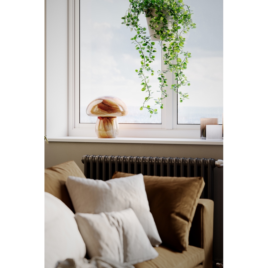 ByRydens - Candeeiro de mesa MIRA MUSHROOM 1xE27/8W/230V castanho