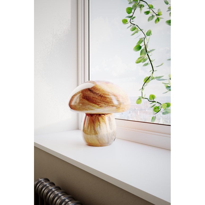 ByRydens - Candeeiro de mesa MIRA MUSHROOM 1xE27/8W/230V castanho