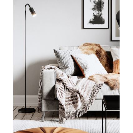 ByRydens - Candeeiro de pé CURVE 1xGU10/7W/230V preto