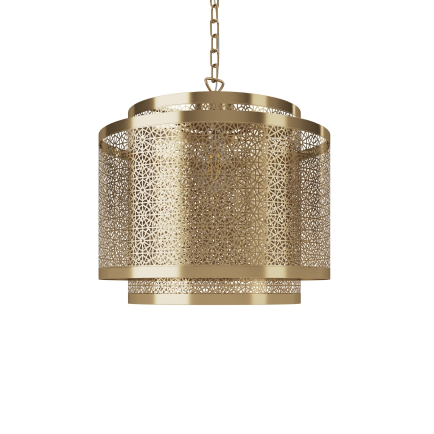 ByRydens - Candeeiro suspenso HERMINE 1xE27/5W/230V latão diâmetro 34 cm