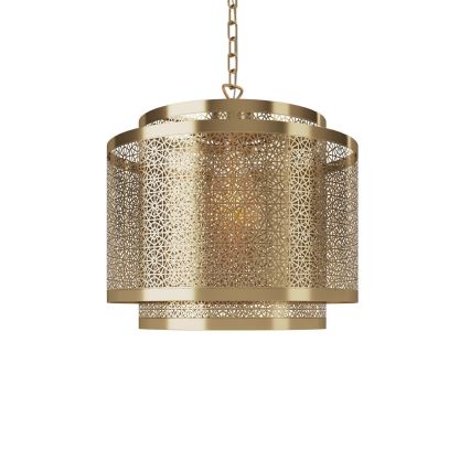 ByRydens - Candeeiro suspenso HERMINE 1xE27/5W/230V latão diâmetro 34 cm