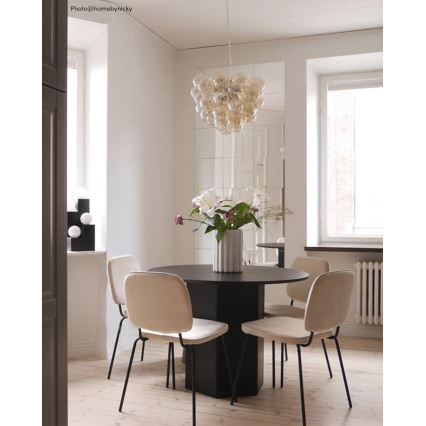 ByRydens - Candeeiro suspenso GROSS 8xG9/4W/230V fumado/castanho diâmetro 50 cm