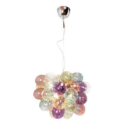 ByRydens - Candeeiro suspenso GROSS 8xG9/4W/230V colorido diâmetro 50 cm