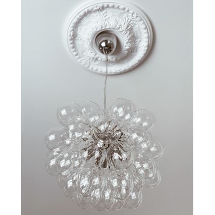 ByRydens - Candeeiro suspenso GROSS 8xG9/4W/230V transparente diâmetro 50 cm