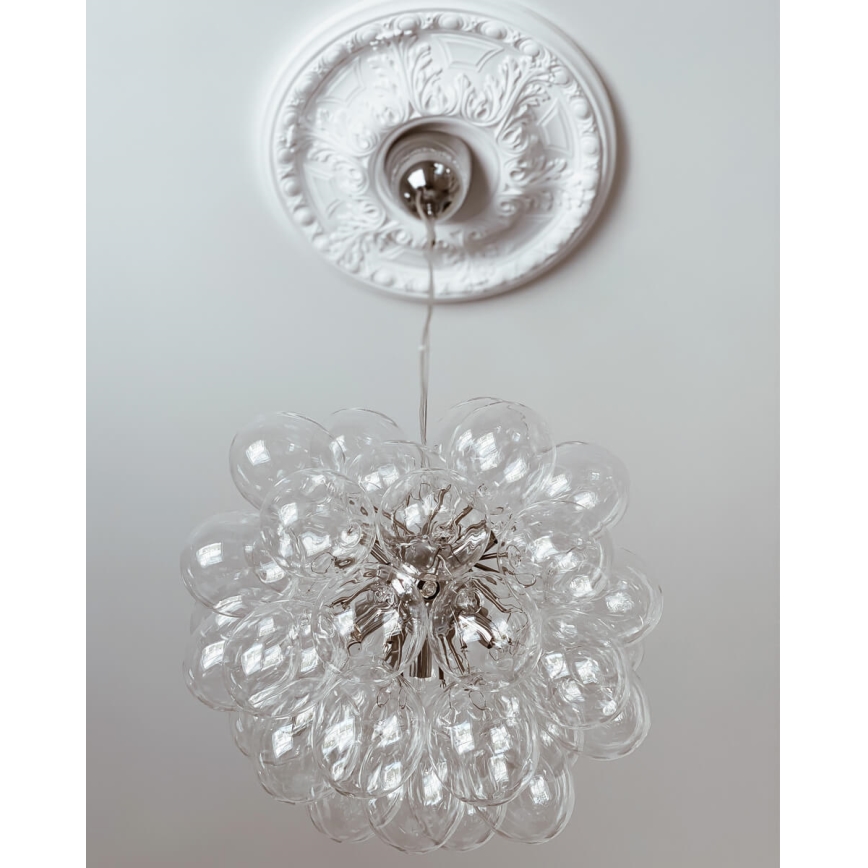 ByRydens - Candeeiro suspenso GROSS 8xG9/4W/230V transparente diâmetro 50 cm